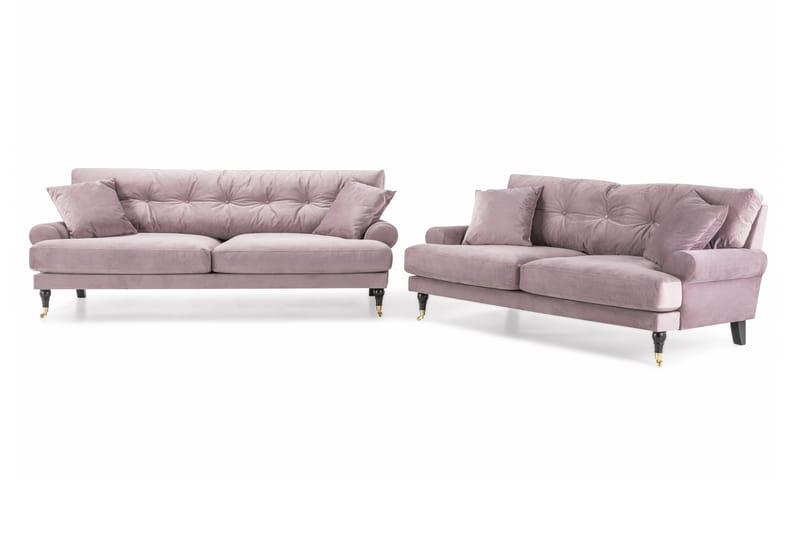 Andrew 3-seters Fløyelssofa - Lilla - Møbler - Sofaer - Sofagrupper - Howard sofagruppe