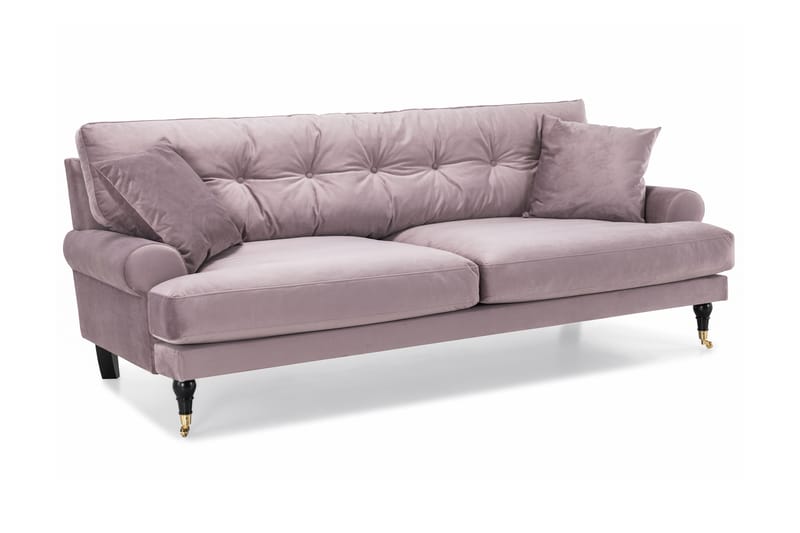 Andrew 3-seters Fløyelssofa - Lilla - Møbler - Sofaer - Sofagrupper - Howard sofagruppe