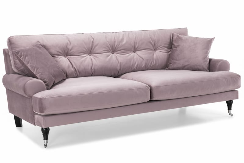 Andrew 3-seters Fløyelssofa - Lilla - Møbler - Sofaer - Sofagrupper - Howard sofagruppe