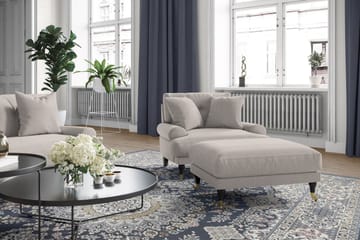Andrew Sofagruppe 2-seter Sofa + Lenestol + Fotskammel i Stoff - Beige - Møbler - Sofaer - Sofagrupper - Howard sofagruppe
