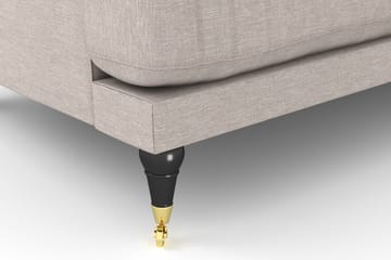 Andrew Sofagruppe 2-seter Sofa + Lenestol + Fotskammel i Stoff - Beige - Møbler - Sofaer - Sofagrupper - Howard sofagruppe