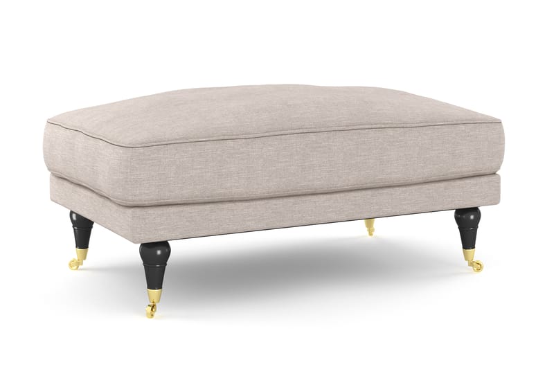 Andrew Sofagruppe 2-seter Sofa + Lenestol + Fotskammel i Stoff - Beige - Møbler - Sofaer - Sofagrupper - Howard sofagruppe