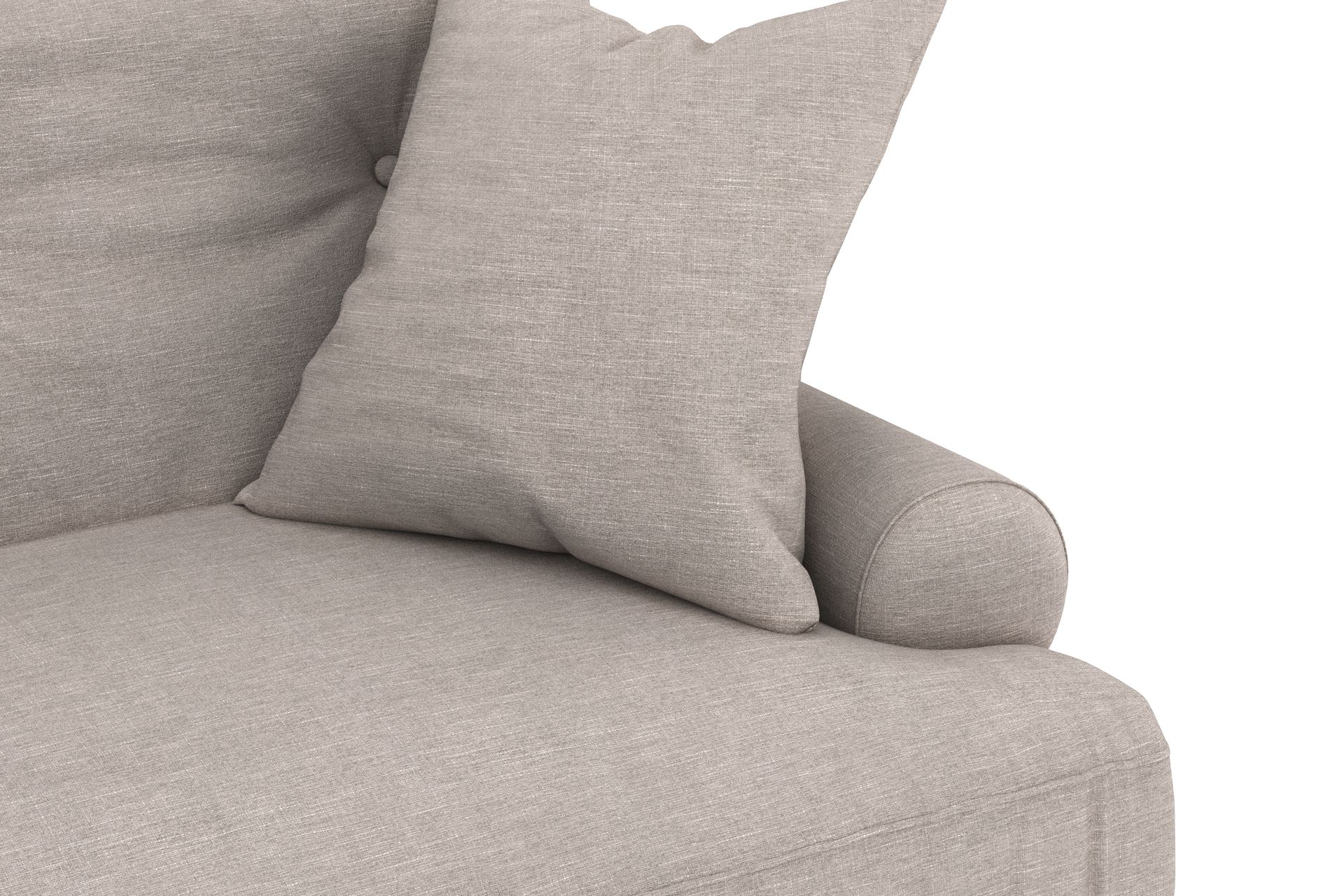 Andrew Sofagruppe 2-seter Sofa + Lenestol + Fotskammel i Stoff - Beige - Møbler - Sofaer - Sofagrupper - Howard sofagruppe