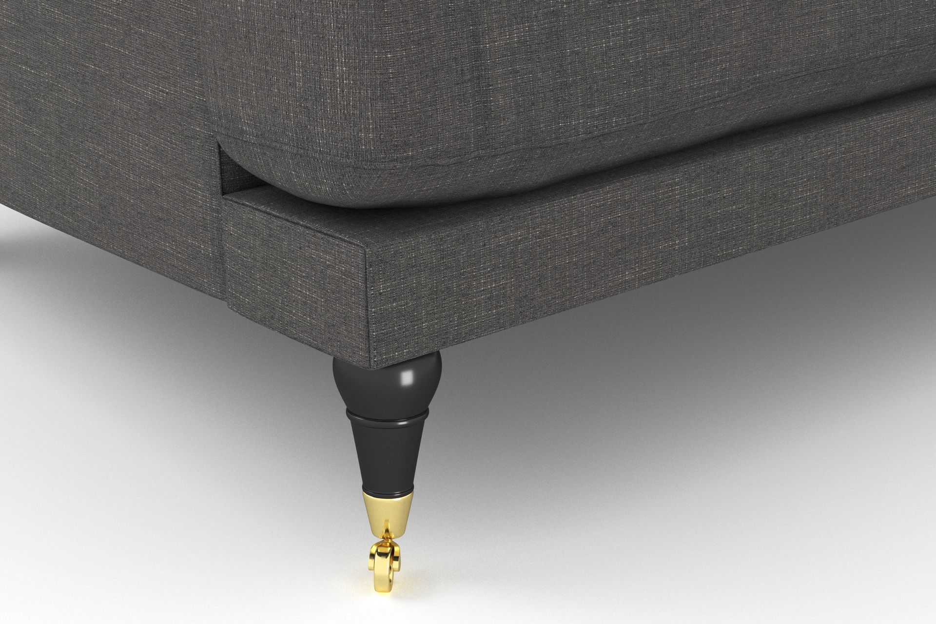 Andrew Sofagruppe 3-seter + 2-seter Sofa + Lenestol + Fotskammel i Fløyel - Mørk grå - Møbler - Sofaer - Sofagrupper - Howard sofagruppe