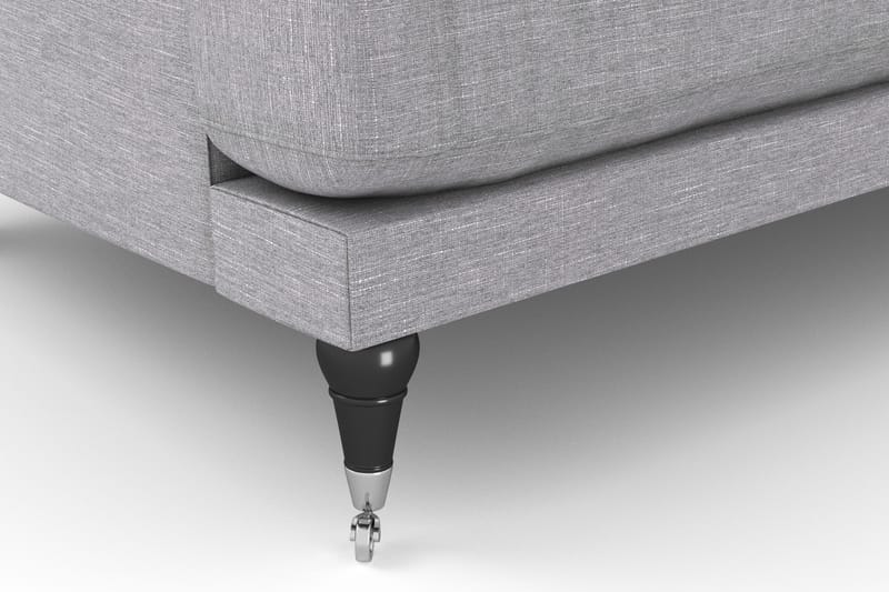 Andrew Sofagruppe 3-seter + 2-seter Sofa + Lenestol + Fotskammel i Stoff - Grå - Møbler - Sofaer - Sofagrupper - Howard sofagruppe