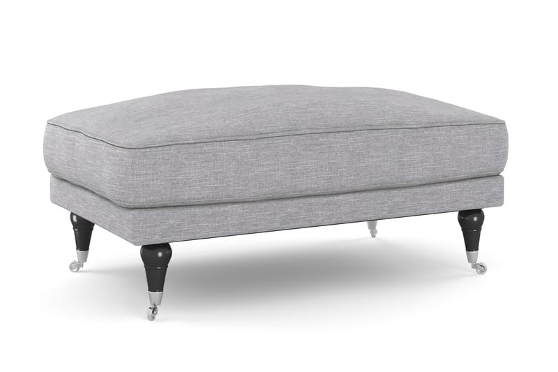 Andrew Sofagruppe 3-seter + 2-seter Sofa + Lenestol + Fotskammel i Stoff - Grå - Møbler - Sofaer - Sofagrupper - Howard sofagruppe