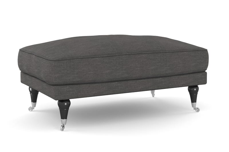 Andrew Sofagruppe 3-seter + 2-seter Sofa + Lenestol + Fotskammel i Stoff - Mørk grå - Møbler - Sofaer - Sofagrupper - Howard sofagruppe