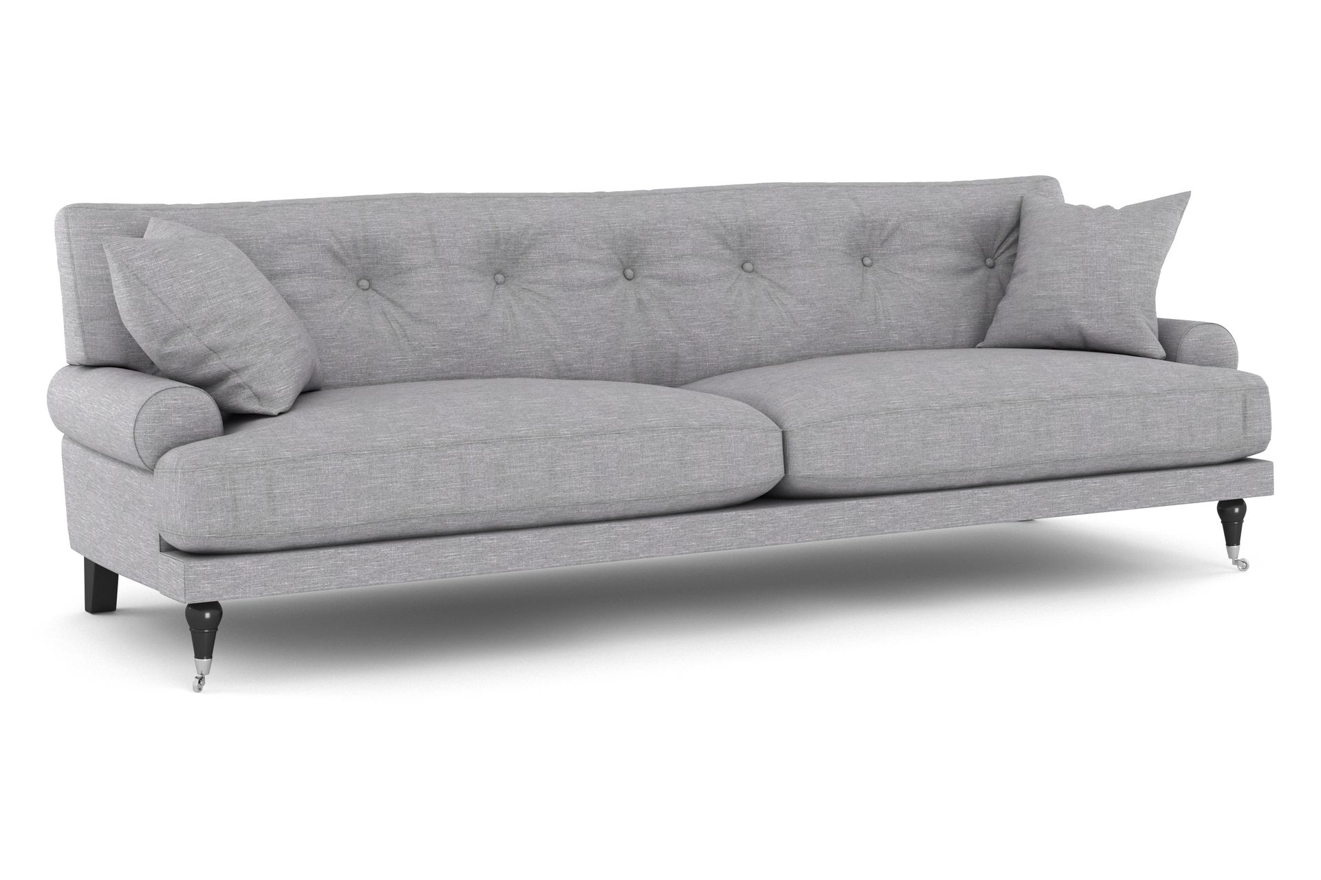 Andrew Sofagruppe 3-seter Sofa + Lenestol + Fotskammel i Stoff - Grå - Møbler - Sofaer - Sofagrupper - Howard sofagruppe