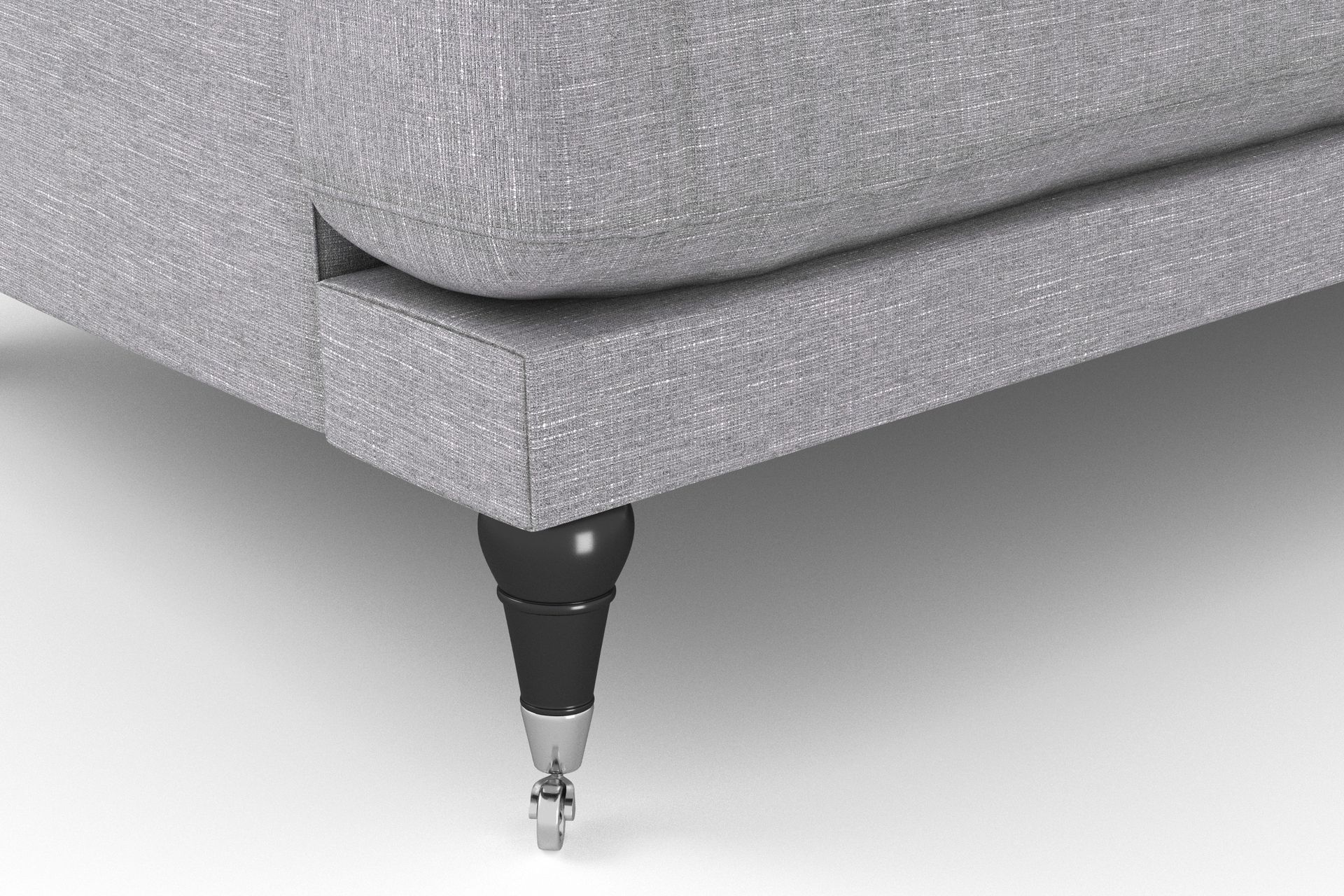 Andrew Sofagruppe 3-seter Sofa + Lenestol + Fotskammel i Stoff - Grå - Møbler - Sofaer - Sofagrupper - Howard sofagruppe