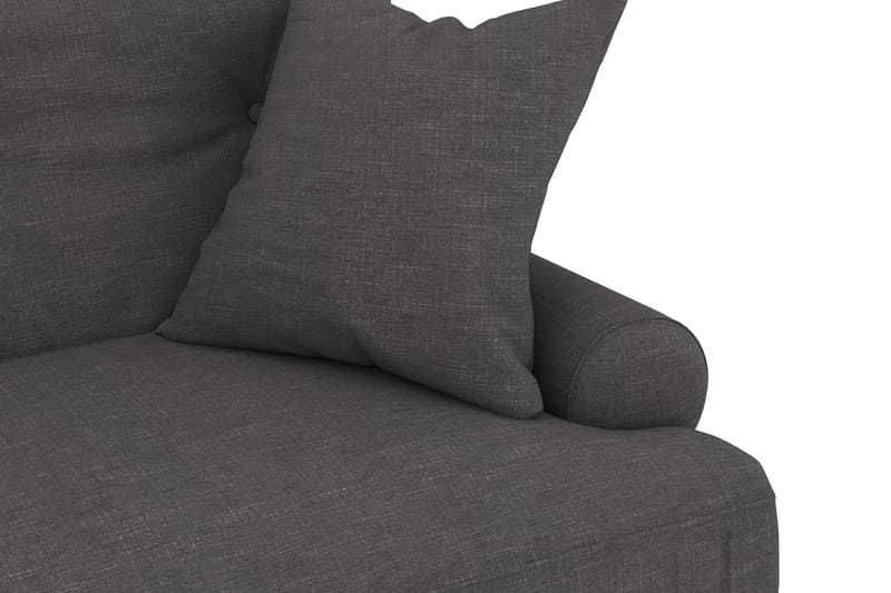 Andrew Sofagruppe 3-seter Sofa + Lenestol + Fotskammel i Stoff - Mørk grå - Møbler - Sofaer - Sofagrupper - Howard sofagruppe