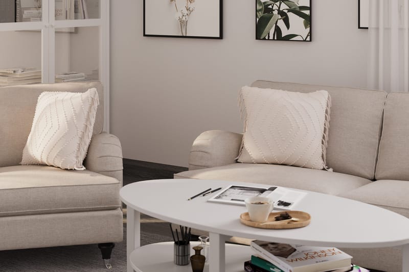 Howard Classic Sofagruppe 2-seters + 2-seters Stoffsofa - Beige - Møbler - Sofaer - Sofagrupper - Howard sofagruppe