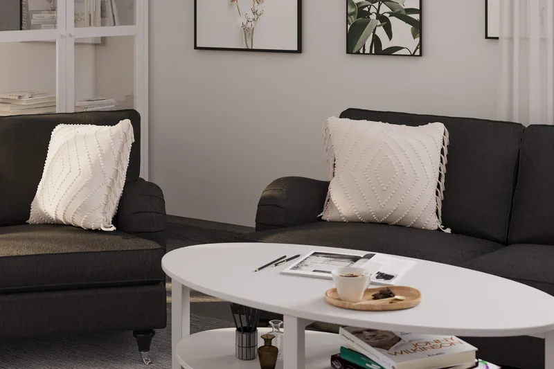 Howard Classic Sofagruppe 2-seters + 2-seters Stoffsofa - Mørk grå - Møbler - Sofaer - Sofagrupper - Howard sofagruppe