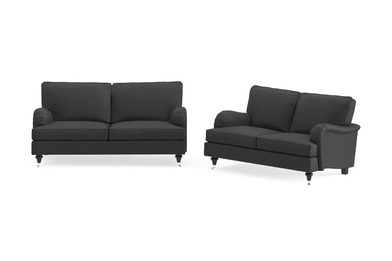 Howard Classic Sofagruppe 2-seters + 2-seters Stoffsofa - Mørk grå - Møbler - Sofaer - Sofagrupper - Howard sofagruppe