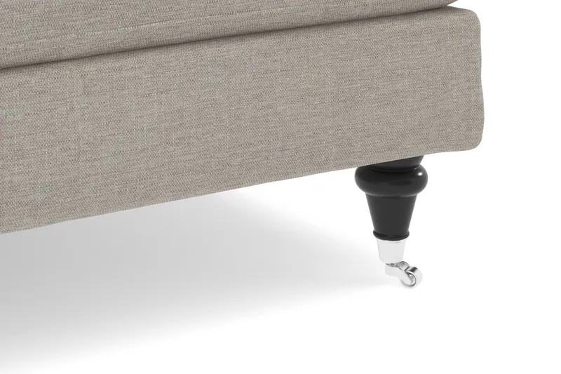 Howard Classic Sofagruppe 2-seters Sofa + Lenestol + Fotskammel i Stoff - Beige - Møbler - Sofaer - Sofagrupper - Howard sofagruppe