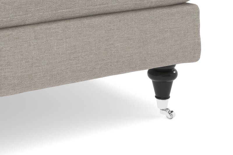 Howard Classic Sofagruppe 2-seters Sofa + Lenestol + Fotskammel i Stoff - Beige - Møbler - Sofaer - Sofagrupper - Howard sofagruppe