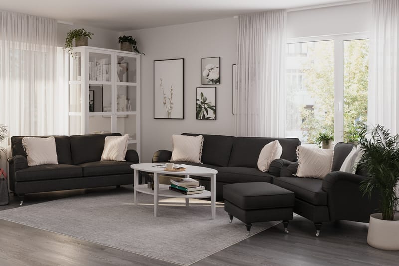 Howard Classic Sofagruppe 3,5-seter+3-seter+Lenestol - Mørk grå - Møbler - Sofaer - Sofagrupper - Howard sofagruppe