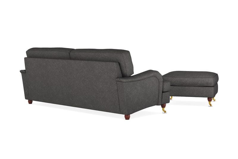 Howard Lyx 4-seters Stoffsofa + Fotskammel - Mørk grå - Møbler - Sofaer - Sofagrupper - Howard sofagruppe