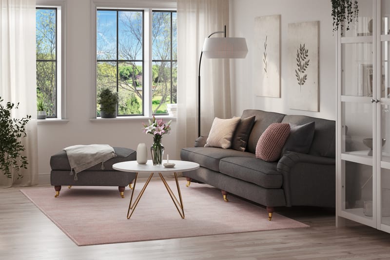 Howard Lyx 4-seters Stoffsofa + Fotskammel - Mørk grå - Møbler - Sofaer - Sofagrupper - Howard sofagruppe