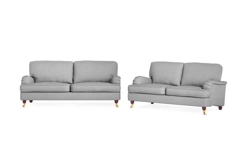 Howard Lyx Sofagruppe 3-seter+2-seter - Lysegrå - Møbler - Sofaer - Sofagrupper - Howard sofagruppe