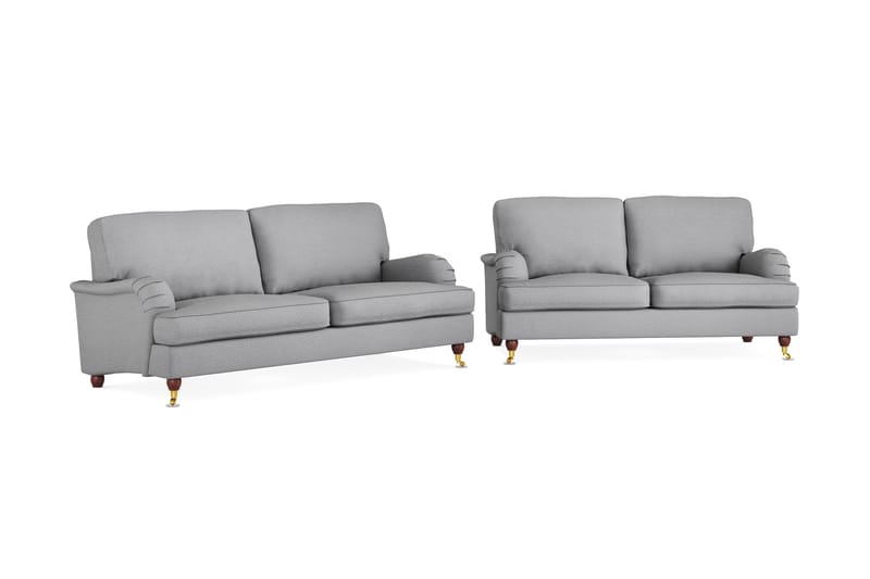 Howard Lyx Sofagruppe 3-seter+2-seter - Lysegrå - Møbler - Sofaer - Sofagrupper - Howard sofagruppe