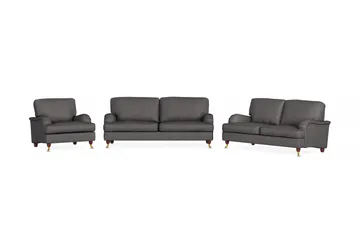 Howard Lyx Sofagruppe 3-seters + 2-seters Sofa + Lenestol i Stoff