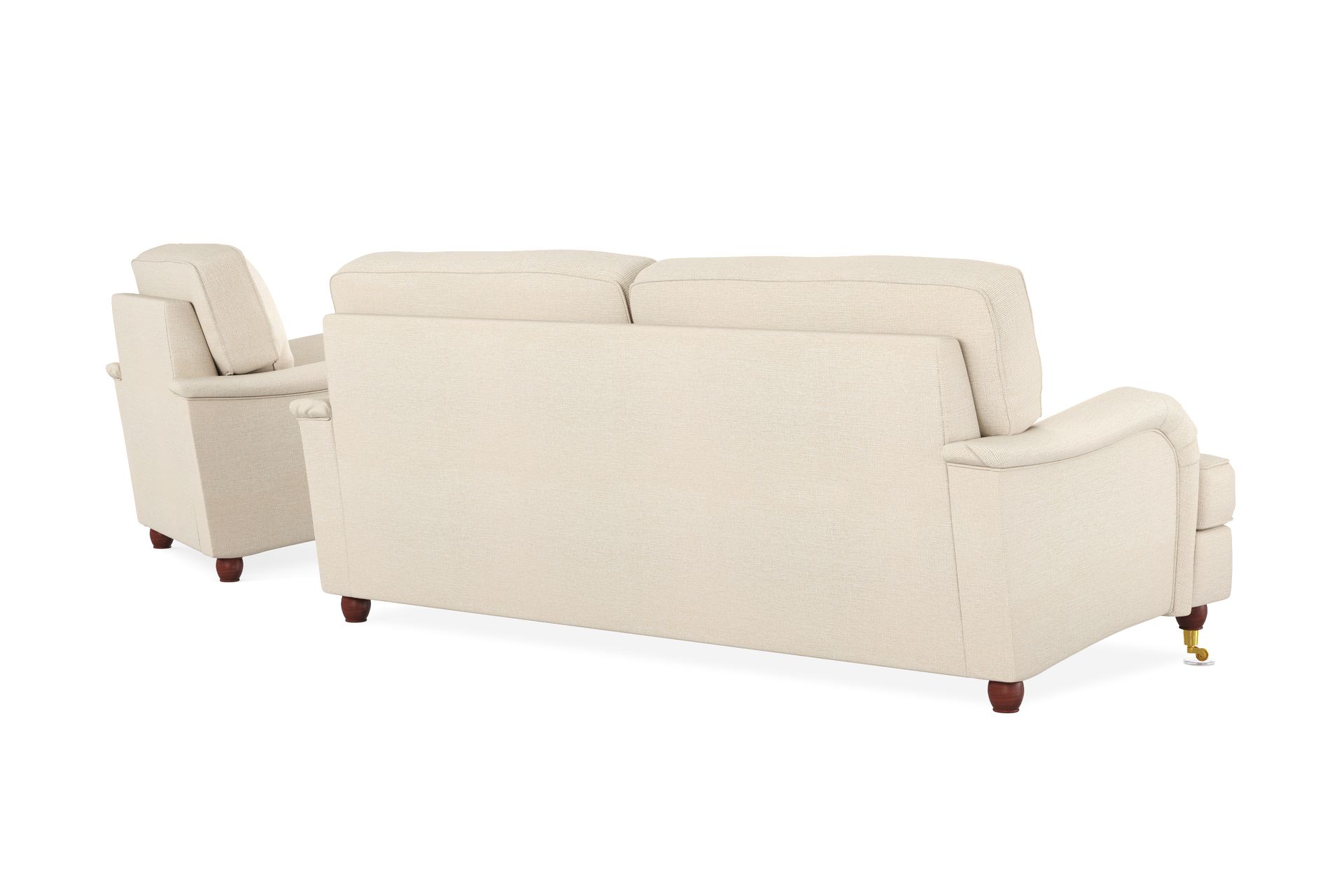 Howard Lyx Sofagruppe 3-seters Sofa + Divanstol i Stoff - Beige - Møbler - Sofaer - Sofagrupper - Howard sofagruppe