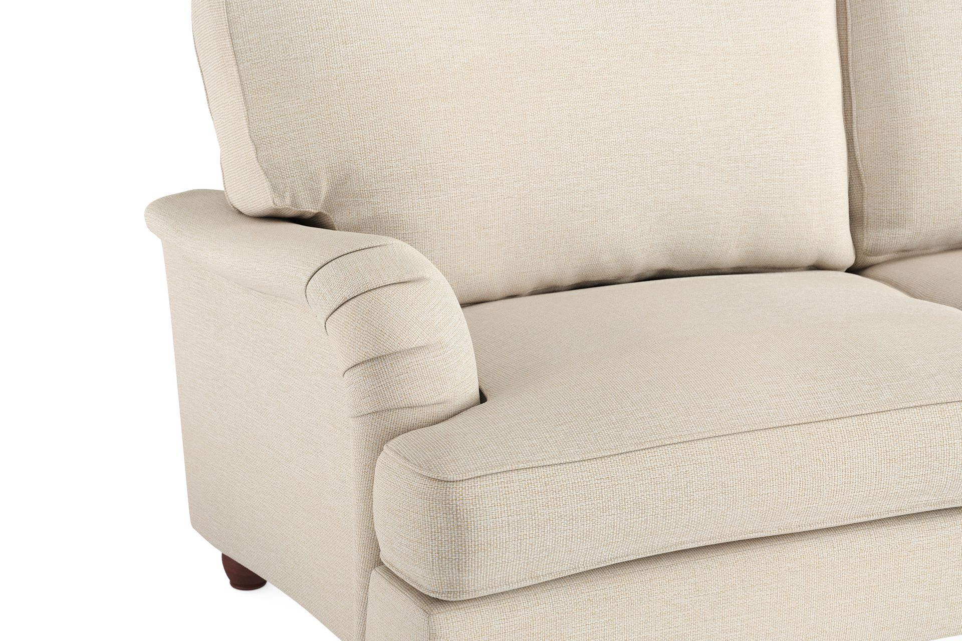 Howard Lyx Sofagruppe 4-seter + 3-seter Bøyd Stoffsofa - Beige - Møbler - Sofaer - Sofagrupper - Howard sofagruppe