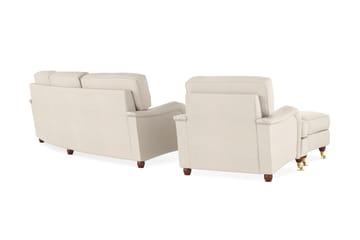 Howard Lyx Sofagruppe 4-seter + 3-seter Bøyd Stoffsofa - Beige - Møbler - Sofaer - Sofagrupper - Howard sofagruppe