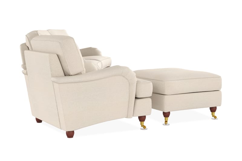 Howard Lyx Sofagruppe 4-seter+Lenestol+Fotskammel - Beige - Møbler - Sofaer - Sofagrupper - Howard sofagruppe