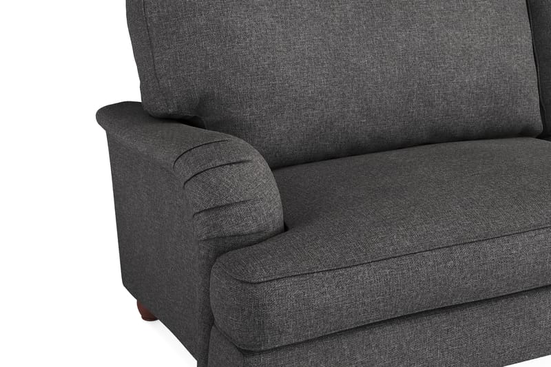 Howard Lyx Sofagruppe 4-seters + 3-seters Sofa + Divanstol i Stoff - Mørk grå - Møbler - Sofaer - Sofagrupper - Howard sofagruppe