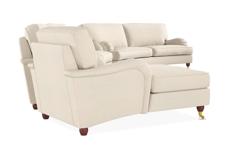 Howard Lyx Sofagruppe 4-seters + 3-seters Svingt Sofa + Divanstol i Stoff - Beige - Møbler - Sofaer - Sofagrupper - Howard sofagruppe