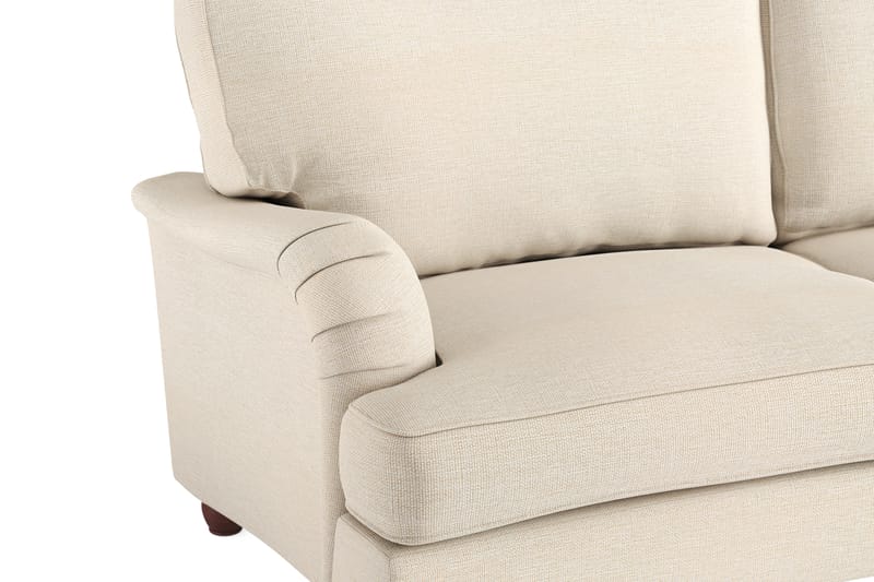 Howard Lyx Sofagruppe 4-seters + 3-seters Svingt Sofa + Lenestol + Fotskammel i Stoff - Beige - Møbler - Sofaer - Sofagrupper - Howard sofagruppe