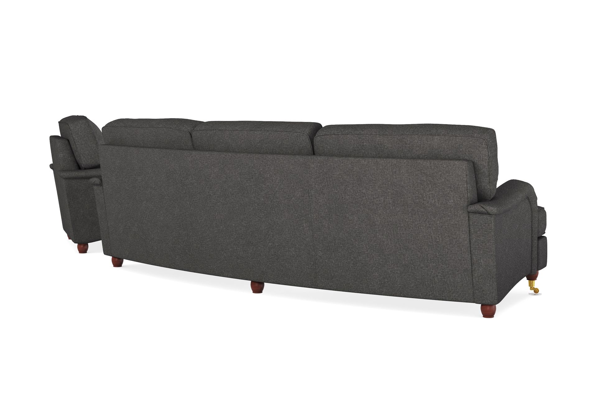 Howard Lyx Sofagruppe 4-seters Svingt Sofa + Divanstol i Stoff - Mørk grå - Møbler - Sofaer - Sofagrupper - Howard sofagruppe