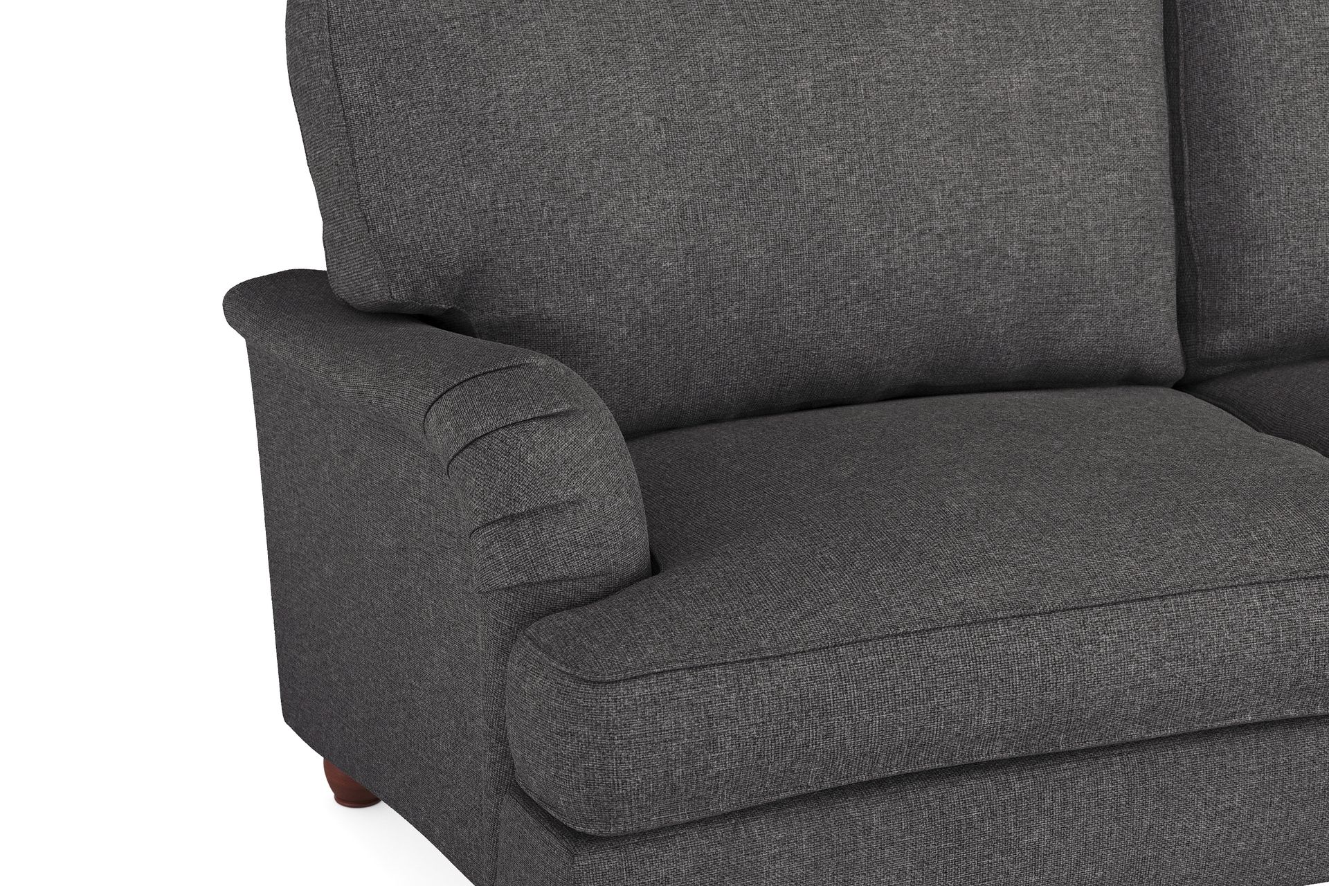 Howard Lyx Sofagruppe 4-seters Svingt Sofa + Divanstol i Stoff - Mørk grå - Møbler - Sofaer - Sofagrupper - Howard sofagruppe