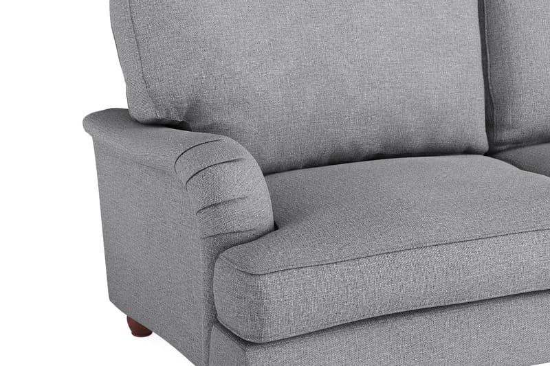 Howard Lyx Sofagruppe 4-seters Svingt Sofa + Lenestol + Fotskammel i Stoff - Lys grå - Møbler - Sofaer - Sofagrupper - Howard sofagruppe