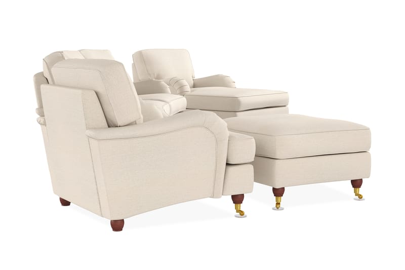 Howard Lyx Sofagruppe Buet 4-seter+2 Lenestoler+Fotskammel - Beige - Møbler - Sofaer - Sofagrupper - Howard sofagruppe