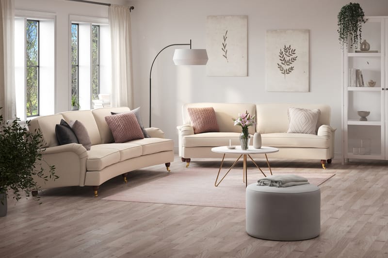 Howard Lyx Sofagruppe Buet 4-seter+3-seter - Beige - Møbler - Sofaer - Sofagrupper - Howard sofagruppe