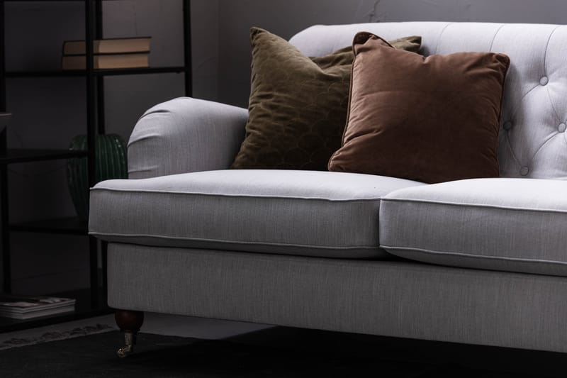Howard Riviera Sofagruppe 2-seter+3-seter+Lenestol+Fotskamme - Lingrå - Møbler - Sofaer - Sofagrupper - Howard sofagruppe