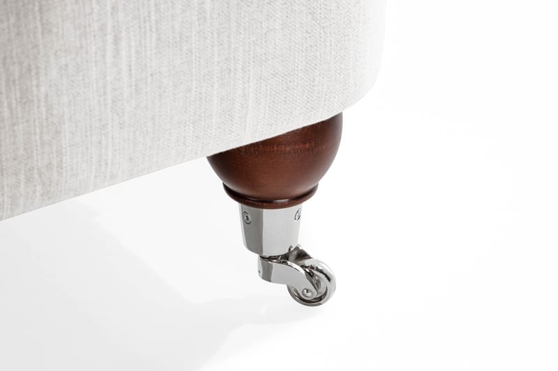 Howard Riviera Sofagruppe Svingt 3-seters + 2-seters Sofa + Lenestol + Fotskammel i Stoff - Lys grå - Møbler - Sofaer - Sofagrupper - Howard sofagruppe