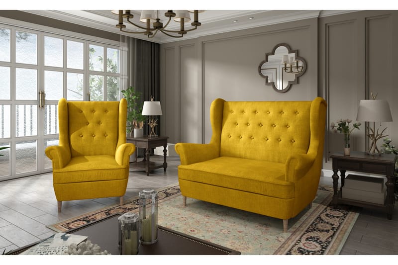 Tiny Sofagruppe - Gul - Møbler - Sofaer - Sofagrupper - Howard sofagruppe