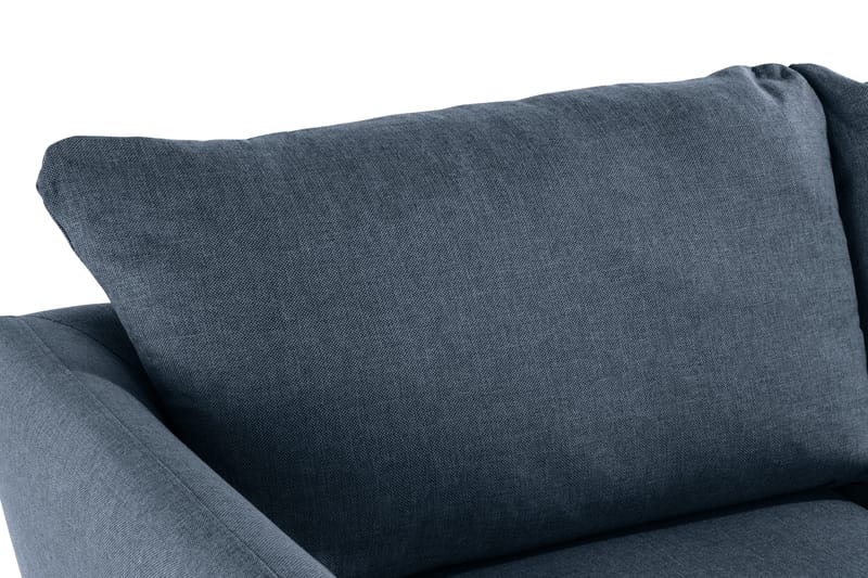 Trend Sofagruppe 3-seters + 2-seters Sofa + Lenestol + Fotskammel i Stoff - Blå - Møbler - Sofaer - Sofagrupper - Howard sofagruppe