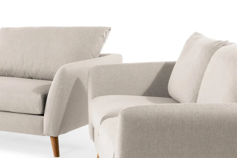 Trend Sofagruppe 3-seters + 2-seters Stoffsofa - Beige - Møbler - Sofaer - Sofagrupper - Howard sofagruppe