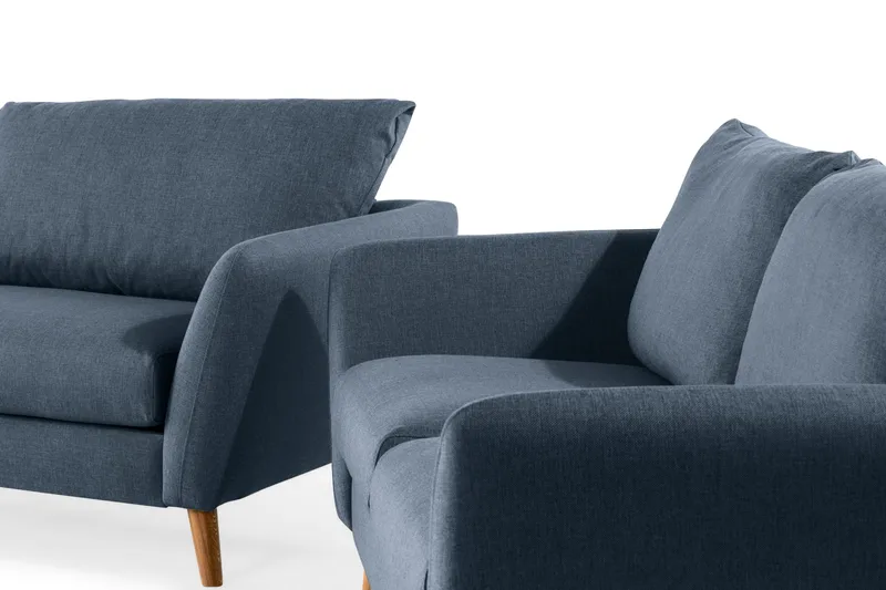 Trend Sofagruppe 3-seters + 2-seters Stoffsofa - Blå - Møbler - Sofaer - Sofagrupper - Howard sofagruppe