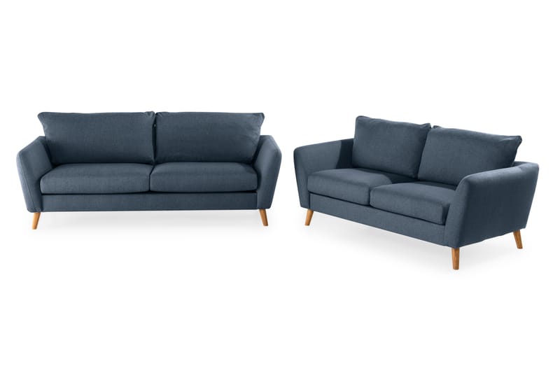 Trend Sofagruppe 3-seters + 2-seters Stoffsofa - Blå - Møbler - Sofaer - Sofagrupper - Howard sofagruppe