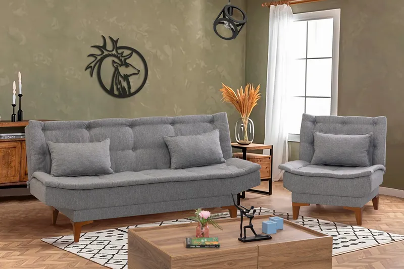 Hunterville Sofagruppe - Grå - Møbler - Sofaer - Sofagrupper