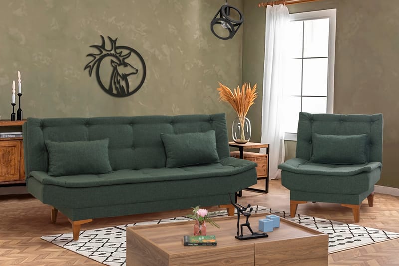Hunterville Sofagruppe - Grønn - Møbler - Sofaer - Sofagrupper