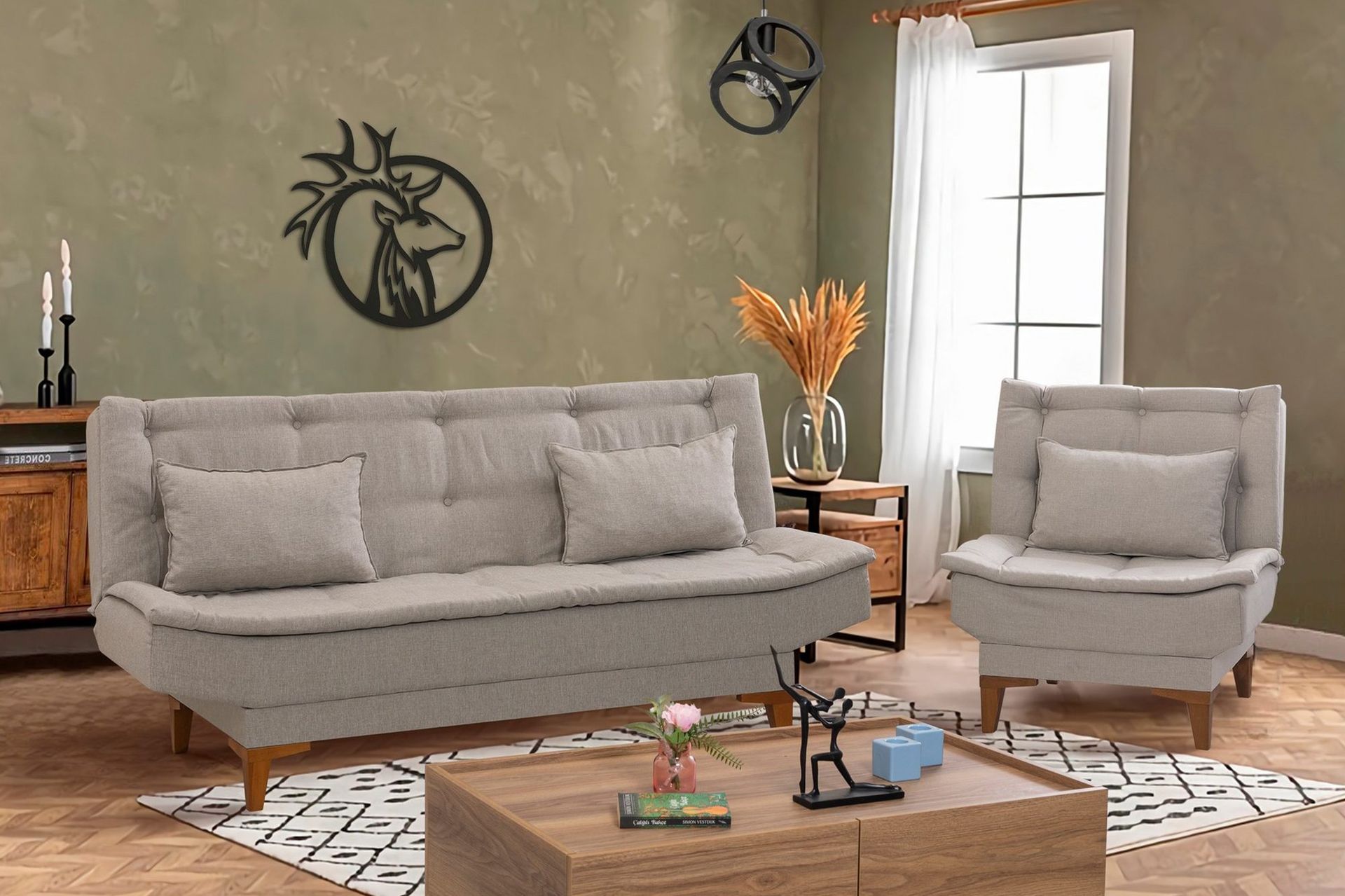 Hunterville Sofagruppe - Krem