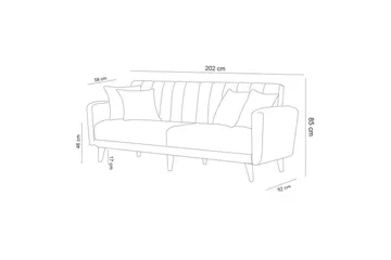 Lepinas Sofagruppe - Antrasitt - Møbler - Sofaer - Sofagrupper