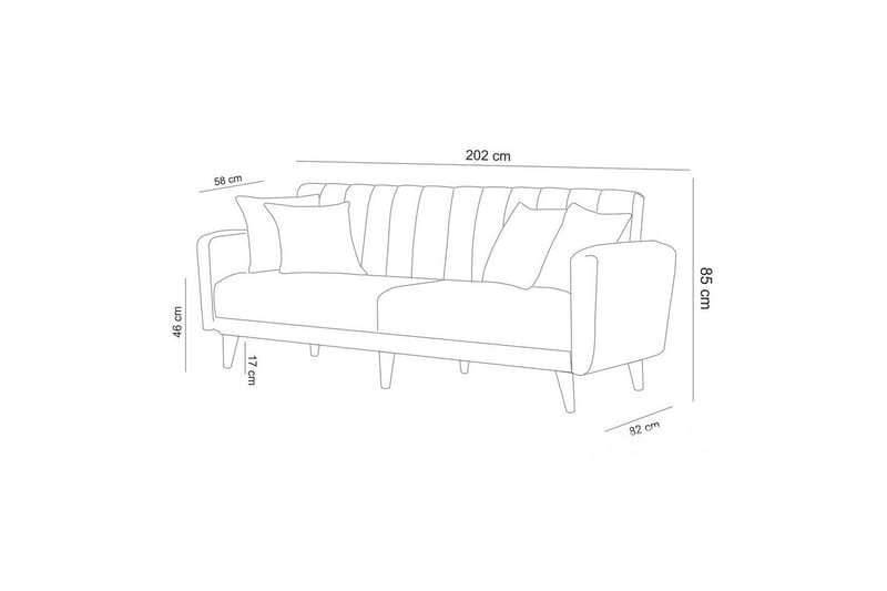 Lepinas Sofagruppe - Grå - Møbler - Sofaer - Sofagrupper