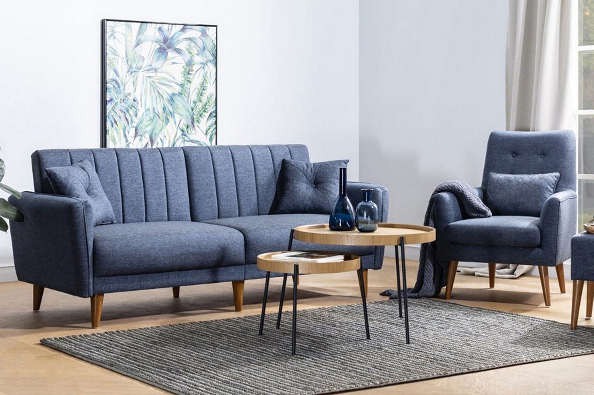 Lepinas Sofagruppe - Mørkeblå
